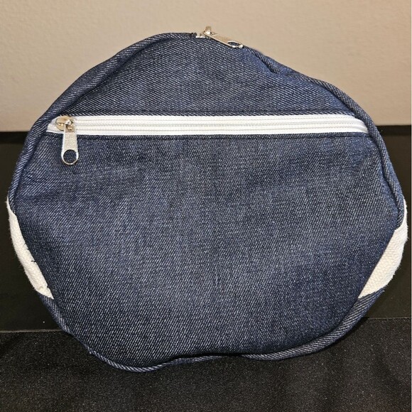 "Gym & Juice" Large Denim Gym Bag - Picture 7 of 11